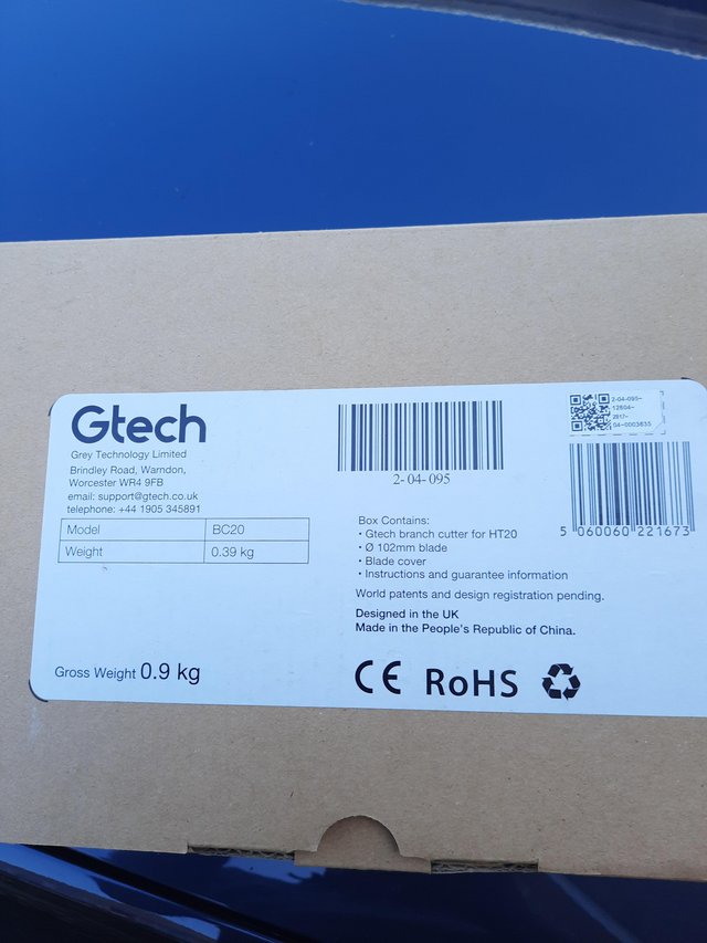 Preview of the first image of GTech Branch Cutter & batteries.