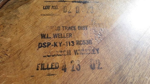Image 3 of reclaimed and refurbished genuine whiskey barrel