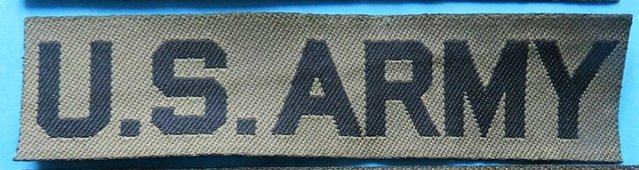 Preview of the first image of US ARMY VIETNAM WAR POST-1968 BADGE PATCH TAPE M65 MILITARY.