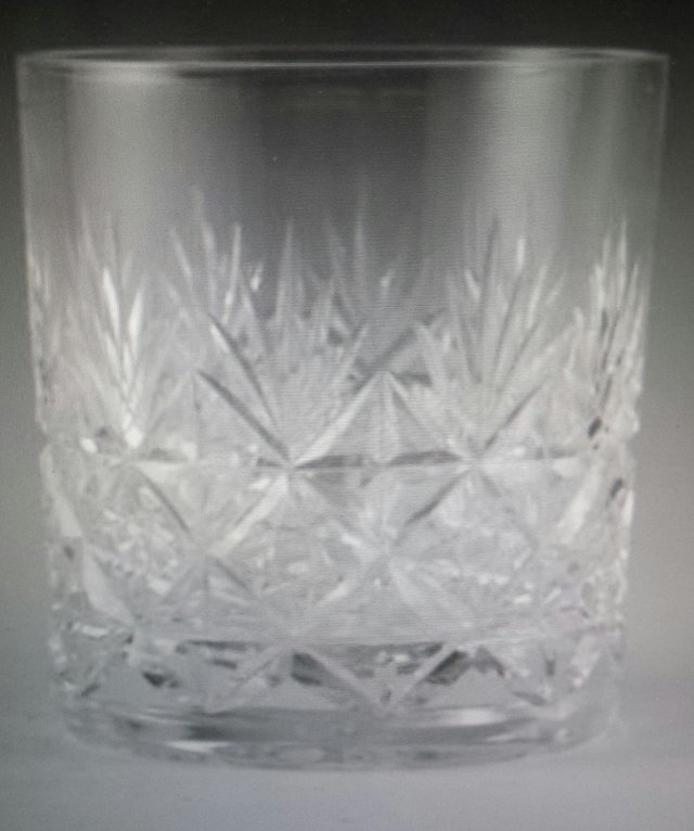 Preview of the first image of Thomas Webb Wellington hand cut crystal whisky glass..