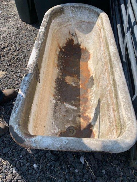 Preview of the first image of Roll top Cast iron bath in sound condition.