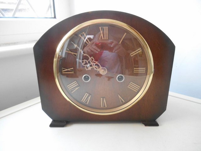 Preview of the first image of A Smiths striking mantle clock.