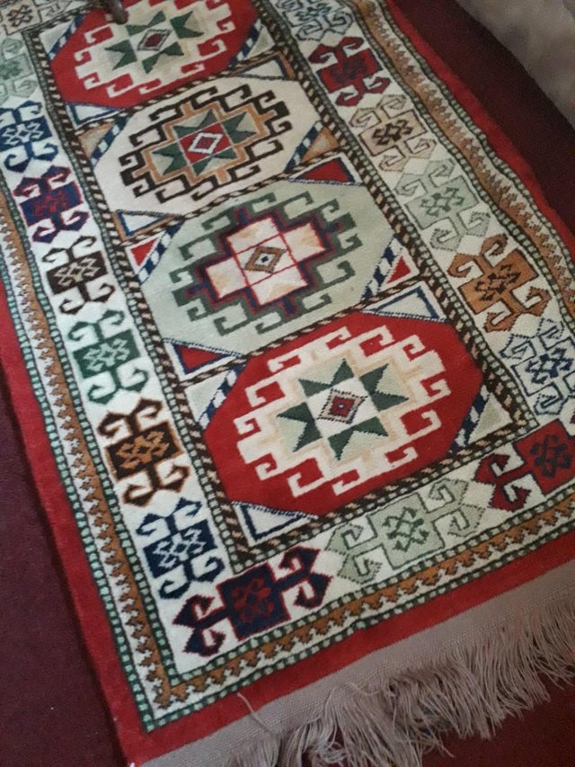 Preview of the first image of small..hand..woven..rug................