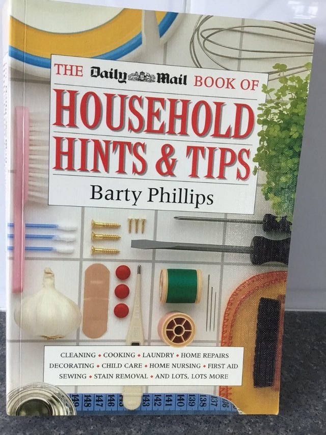 Preview of the first image of The Daily Mail Book of Household Hints & Tips – Barty Philli.