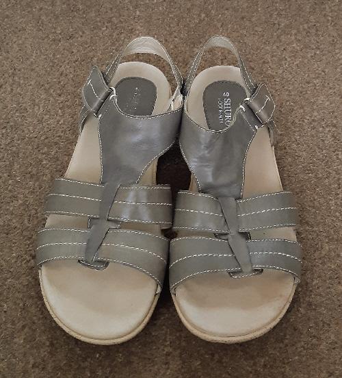 Image 2 of Ladies Shuropody Foot Health Leather Sandals - Size UK 6