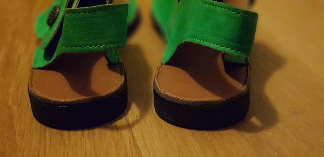 Image 2 of Green soft leather (genuine) shoes