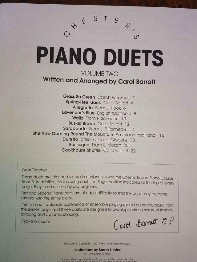 Image 2 of CHESTER'S PIANO DUETS VOLUME 2 PF Paperback – 1 Jan. 2011