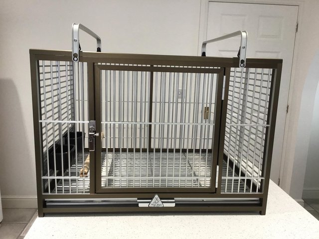 Preview of the first image of Kings cages large aluminium travel cage.