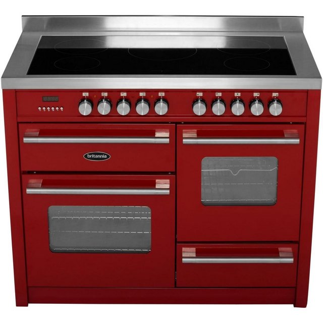 Preview of the first image of BRITTANIA DELPHI XG 110CM RED INDUCTION RANGE COOKER-SUPERB.