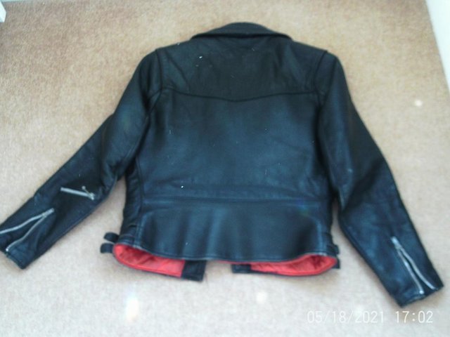 Image 3 of Lewis leather Aviakit vintage biker jacket