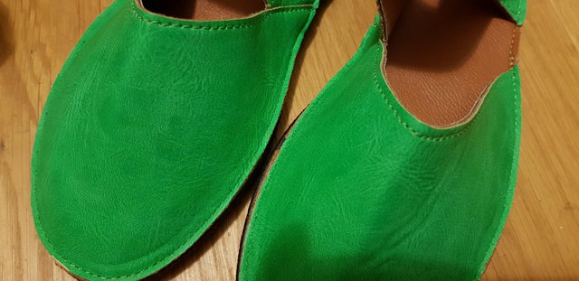 Image 3 of Green soft leather (genuine) shoes