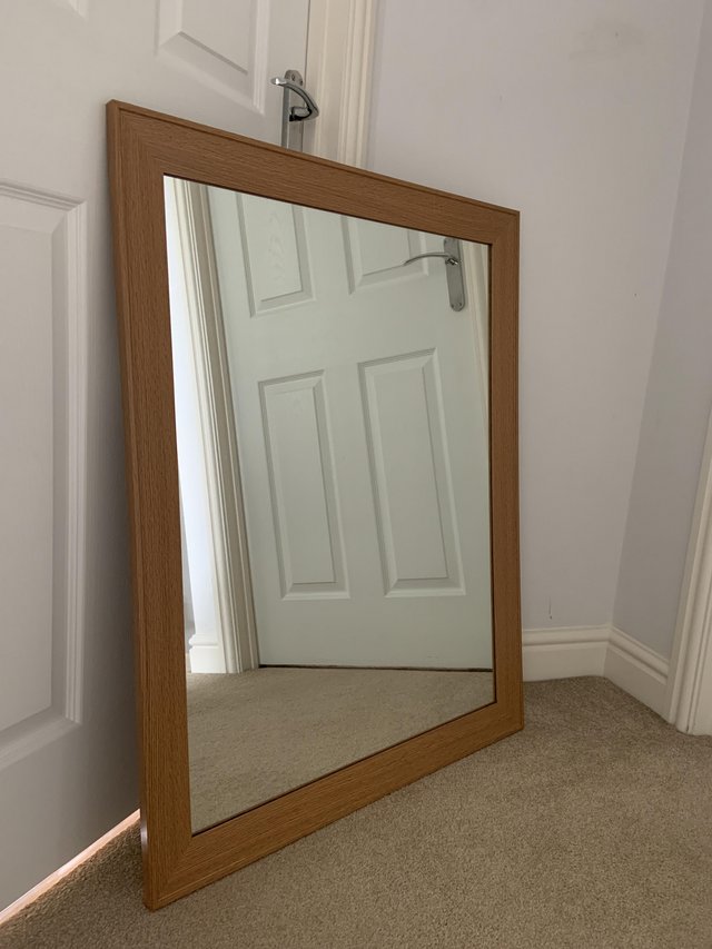 Image 3 of Rectangular Wooden Framed Mirror