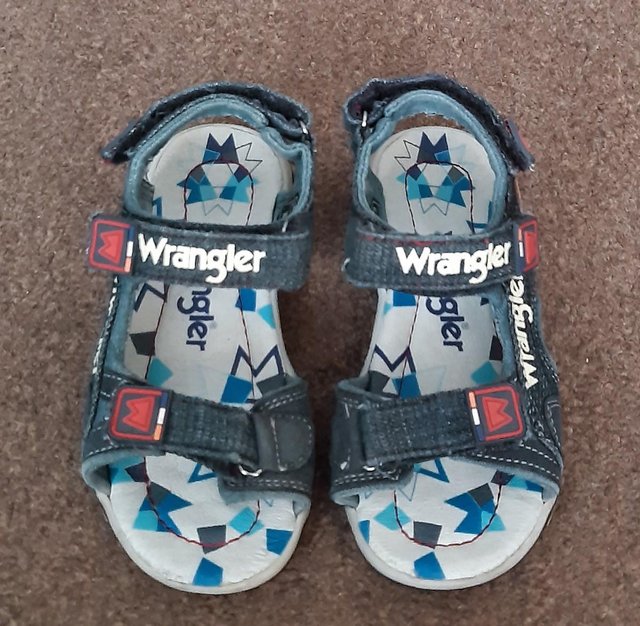 Image 2 of Kids Wrangler Denim Sandals - Size UK 10.5 (Eu 29)