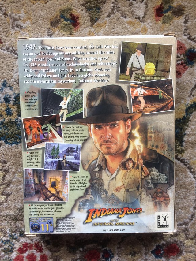 Image 2 of 1999 Indiana Jones PC CD-ROM Infernal