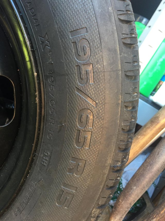 Image 2 of Car Wheel and Tyre Size 195/65R15