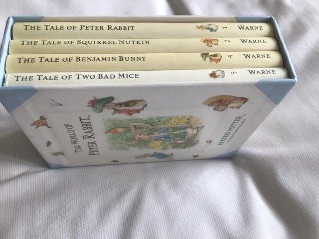 Preview of the first image of Beatrix Potter set of 4 books in box.