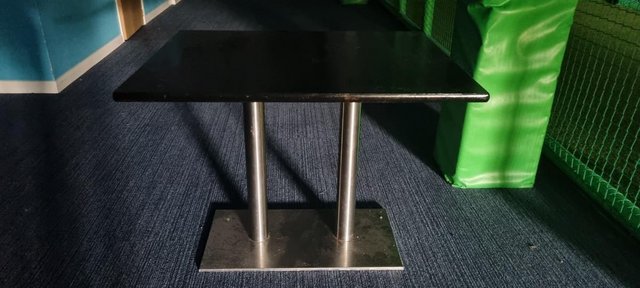 Preview of the first image of Black and Chrome Tables x 4 Collection Newbury.