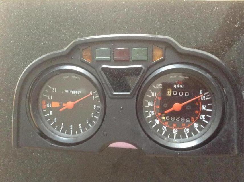 Preview of the first image of Honda cx500 speedo and rev counter in nacel.