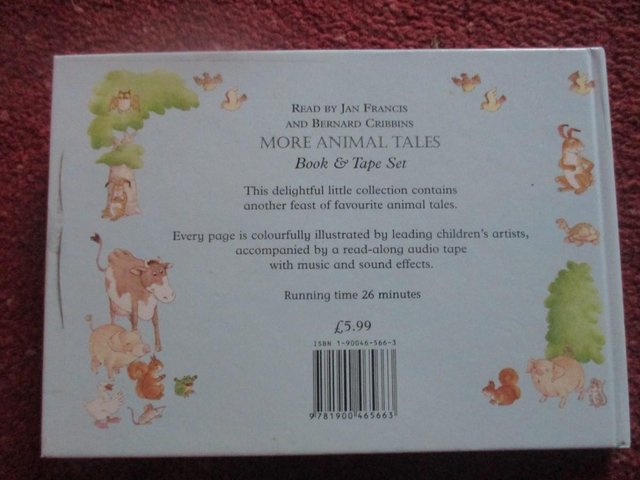 Image 2 of Animal Tales by Jan Francis cassette and book