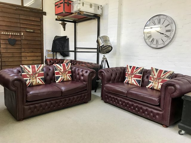 Image 3 of Pre-Loved Chesterfield Sofas & Armchairs. Showroom open.