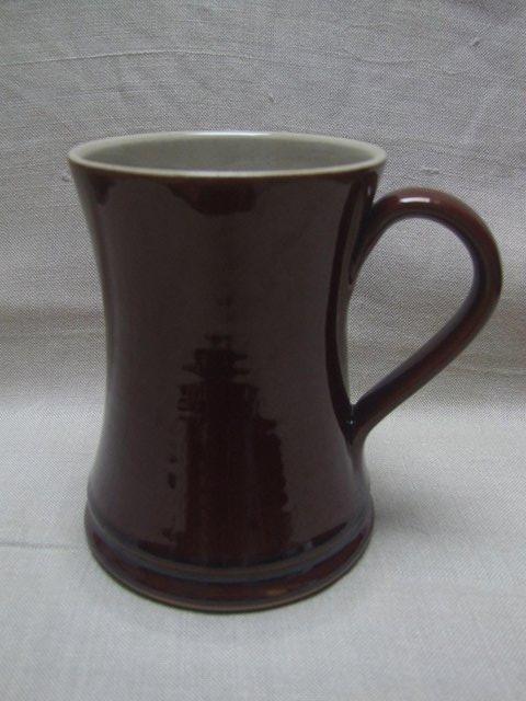 Preview of the first image of Denby Stoneware Tankard Brown Glaze.