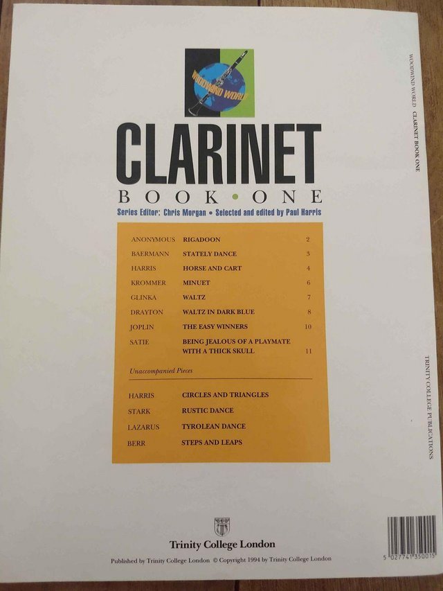 Image 5 of Woodwind World Clarinet Book 1+Editorial note.Trinity Colleg