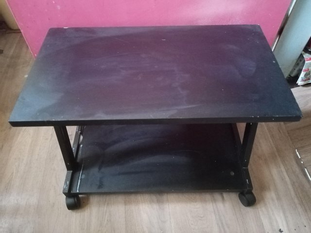 Image 2 of Older type T. V. Stand or occasionally table