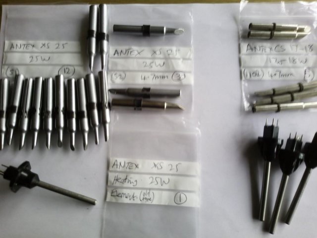 Preview of the first image of 24 x ANTEX soldering iron SPARES £50 - nice bargain.