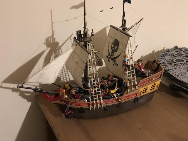 Image 3 of Playmobil pirate ships with figures and extras