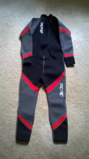 Image 2 of Wet Suit OSPREYBlack, Greyand Red Chest 32'''