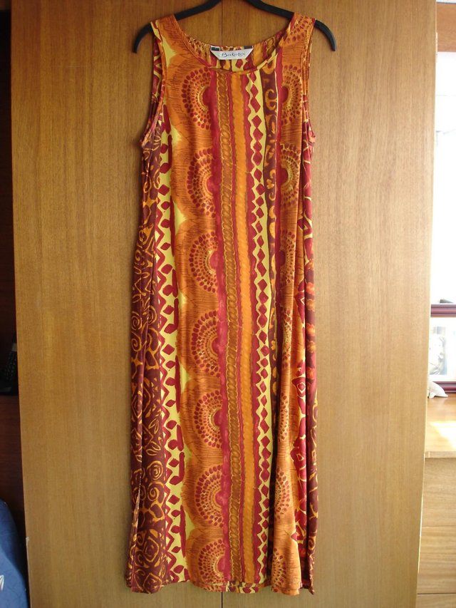 Preview of the first image of VINTAGE LONG MAXI SUMMER DRESS.