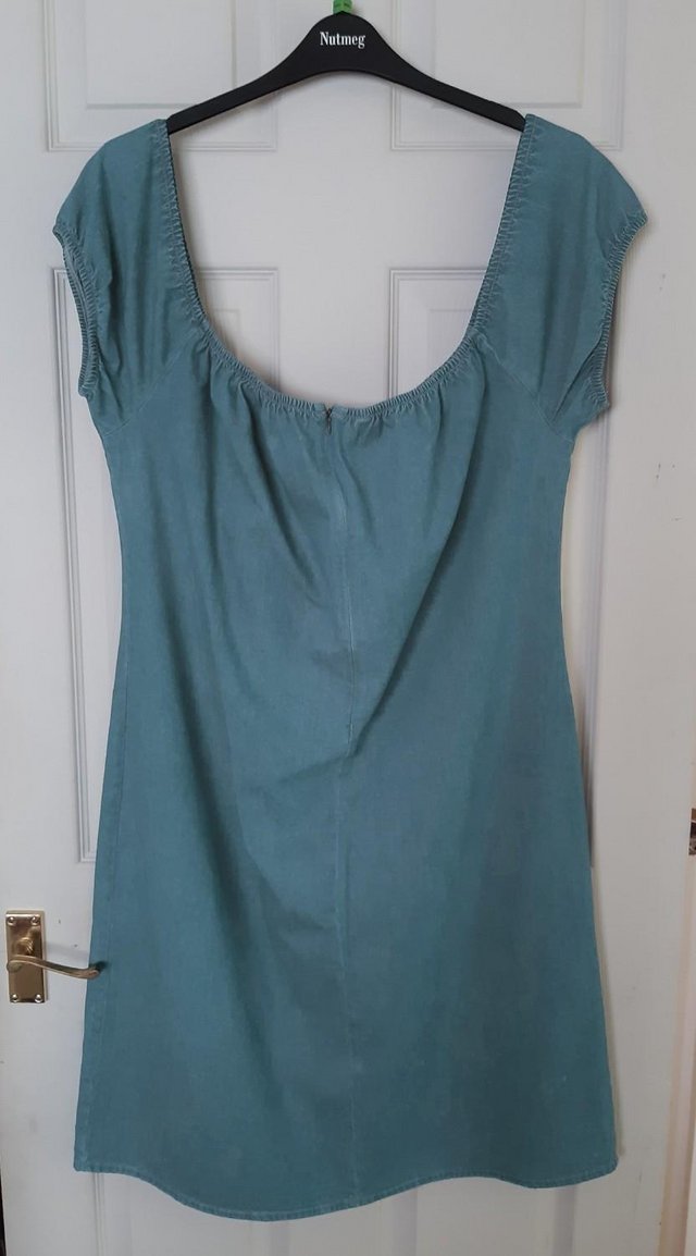Image 2 of Beautiful Plus Size Off The Shoulder Denim Dress