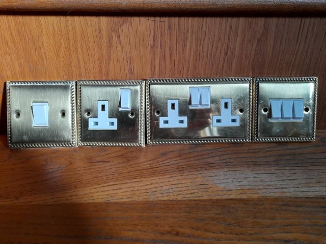 Image 2 of Various brass sockets and switches