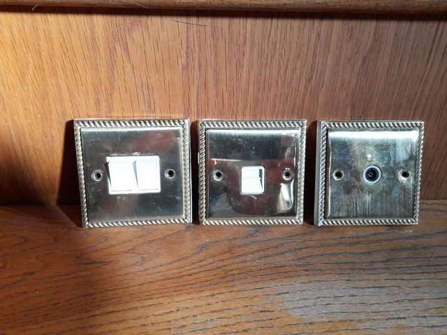 Image 3 of Various brass sockets and switches