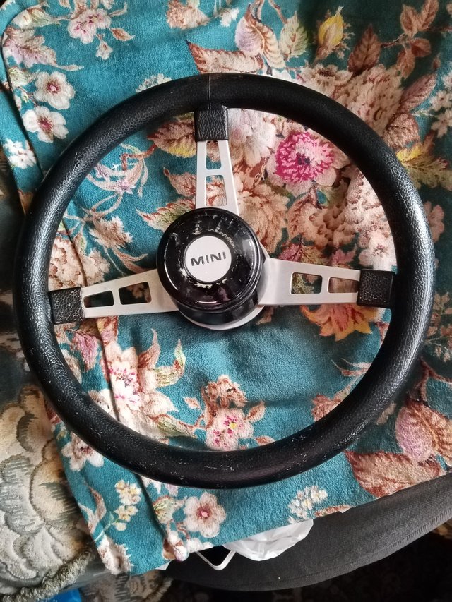 Image 2 of Collectors item, Mini Sports Steering Wheel 1970.