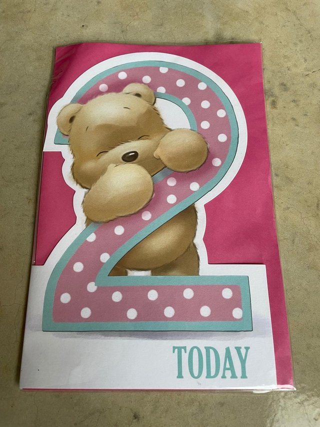 Image 3 of Birthday Card and Envelope for a 2 Year Old. BRAND NEW
