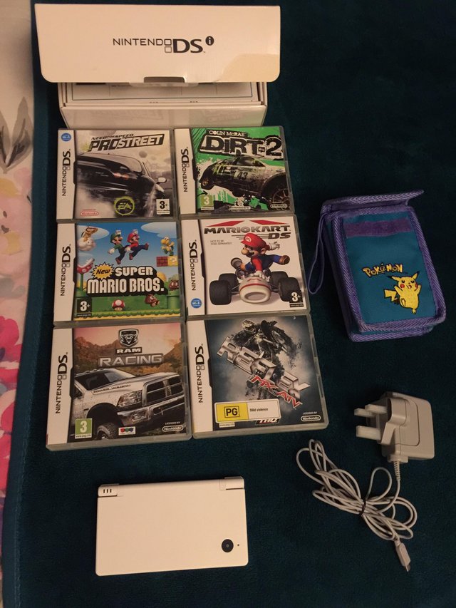 Image 3 of White Nintendo DSi Console & Official Charger and case