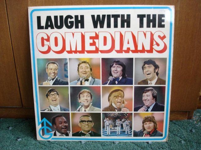 Preview of the first image of LAUGH WITH THE COMEDIANS LP VINYL.