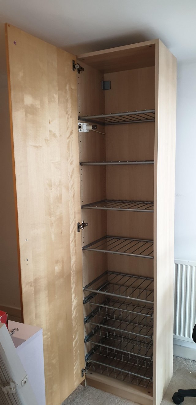 Preview of the first image of IKEA PAX single wardrobe with lots of storage.