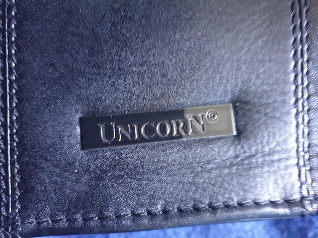 Image 2 of Black Leather Unicorn Brand Briefcase