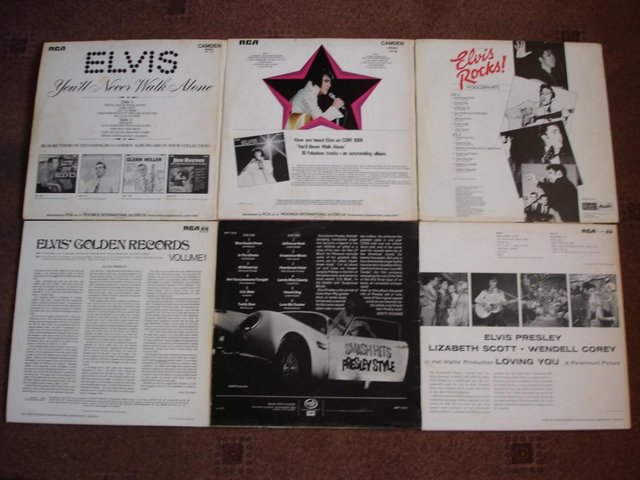 Image 2 of COLLECTION OF SIX ELVIS PRESLEY LP RECORDS