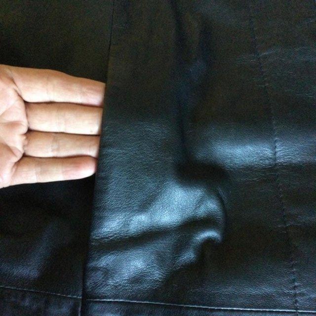 Image 19 of Vintage St.Michael Butter-Soft Jet Black Leather Coat sz 16