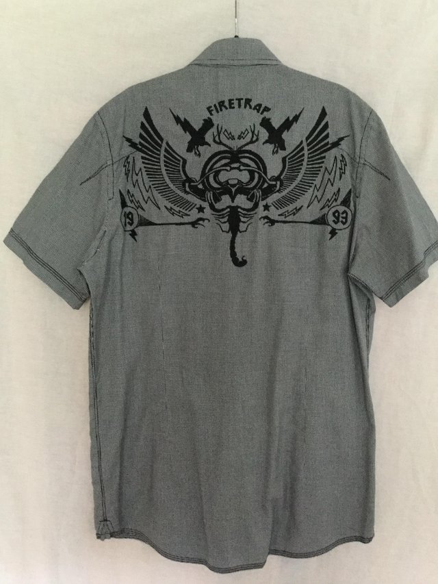 Image 3 of Designer short sleeve shirt with logo on back  by Firetrap