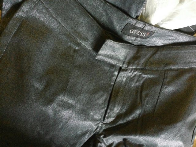 Image 4 of GUESS Vintage Metallic Jean Trousers, Flares, W32 L30.5