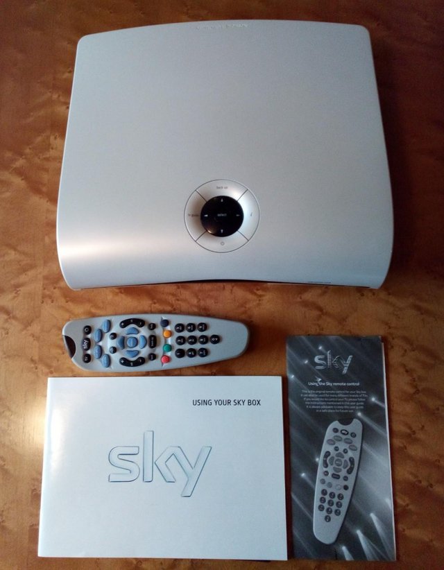 Preview of the first image of Sky Satellite Box and Remote Control.