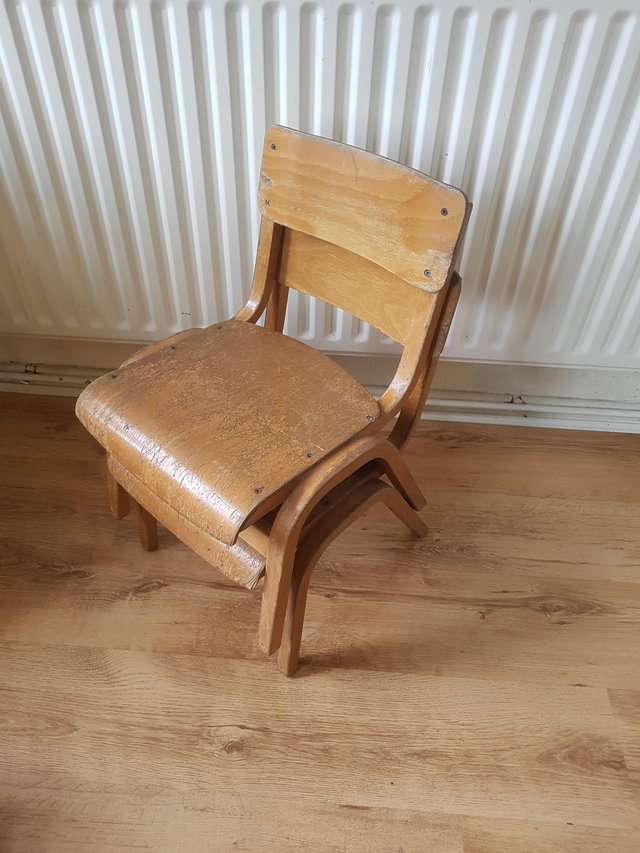 Image 2 of Childrens Old wooden chairs , ideal for project.