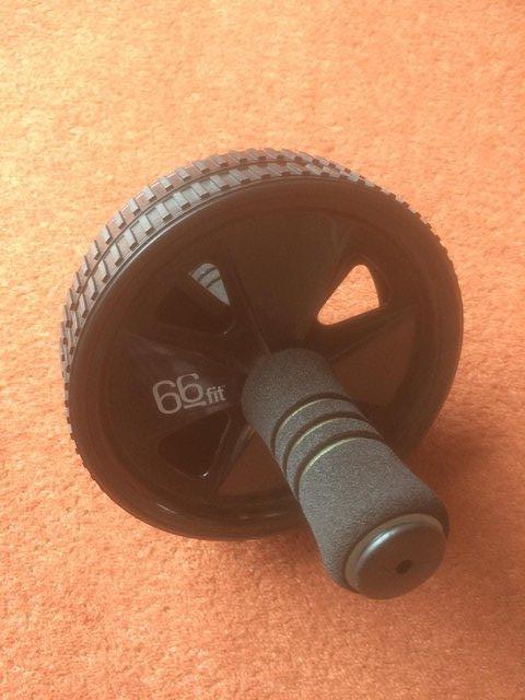 Preview of the first image of 66FIT AB EXERCISE WHEEL CORE GYM TRAINING ROLLER.