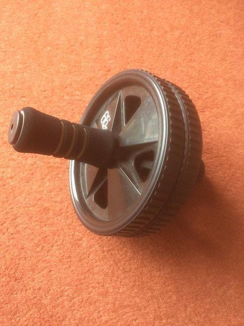 Image 2 of 66FIT AB EXERCISE WHEEL CORE GYM TRAINING ROLLER