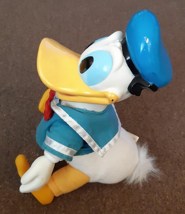 Image 2 of Vintage 14" Donald Duck Plush With Vinyl Head, Hands & Feet