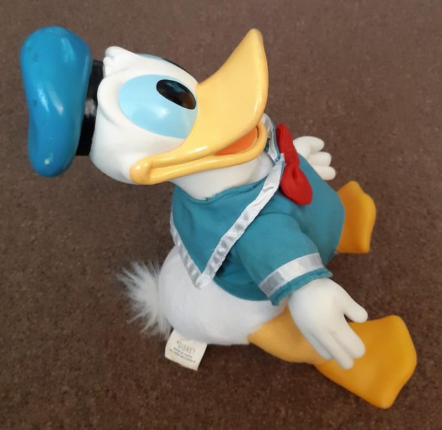 Image 6 of Vintage 14" Donald Duck Plush With Vinyl Head, Hands & Feet
